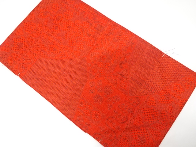 未使用品　更紗模様織り出し名古屋帯